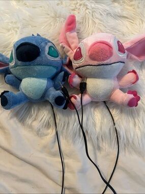 Disney Lilo & Stitch Plush Night Lights in Blue and Pink